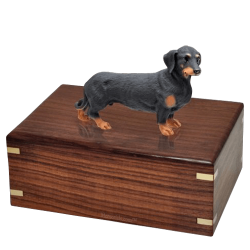 Black Dachshund Doggy Urns